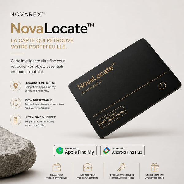 NovaLocate™ Carte Localisateur Intelligente Bluetooth