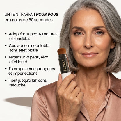 ÉLORIA PARIS™ | Fond de Teint Intelligent avec Pinceau Intégré
