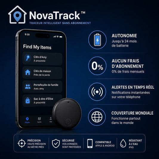 1. NovaTrack™ – Traceur Intelligent Sans Abonnement ⭐