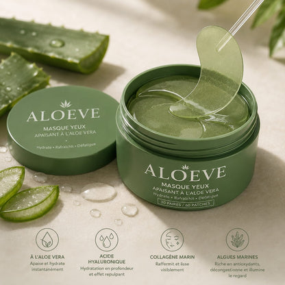 ALOEVE™ | Patchs Hydrogel Contour des Yeux à l’Aloe Vera
