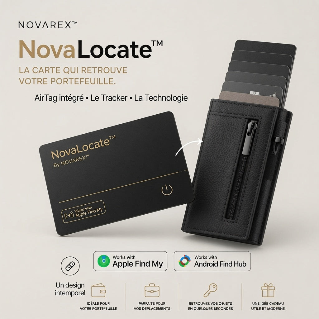 NovaLocate™ Carte Localisateur Intelligente Bluetooth