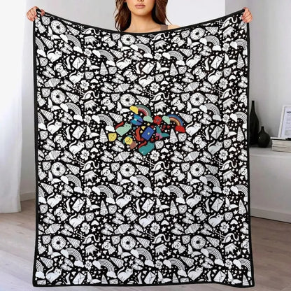 Couverture à colorier lavable ALOEVE™ – 24 feutres inclus
