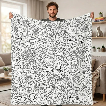 Couverture à colorier lavable ALOEVE™ – 24 feutres inclus